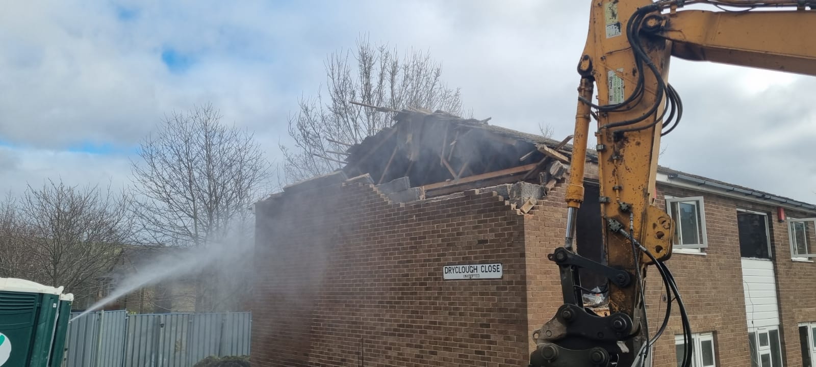 Digger at Dryclough Close 