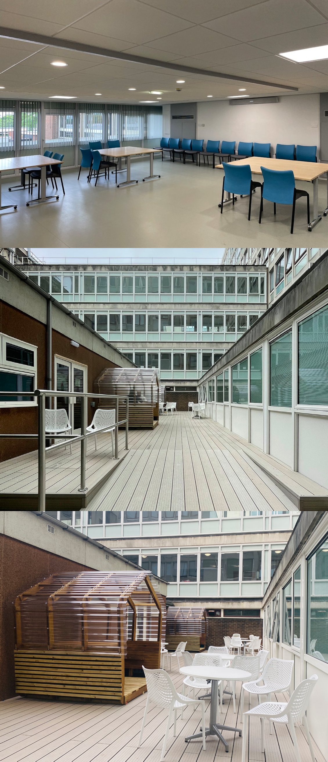 One of the new meeting rooms in the HRI Learning Centre 