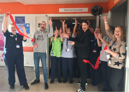 A photo of colleagues and guests opening the new ICU