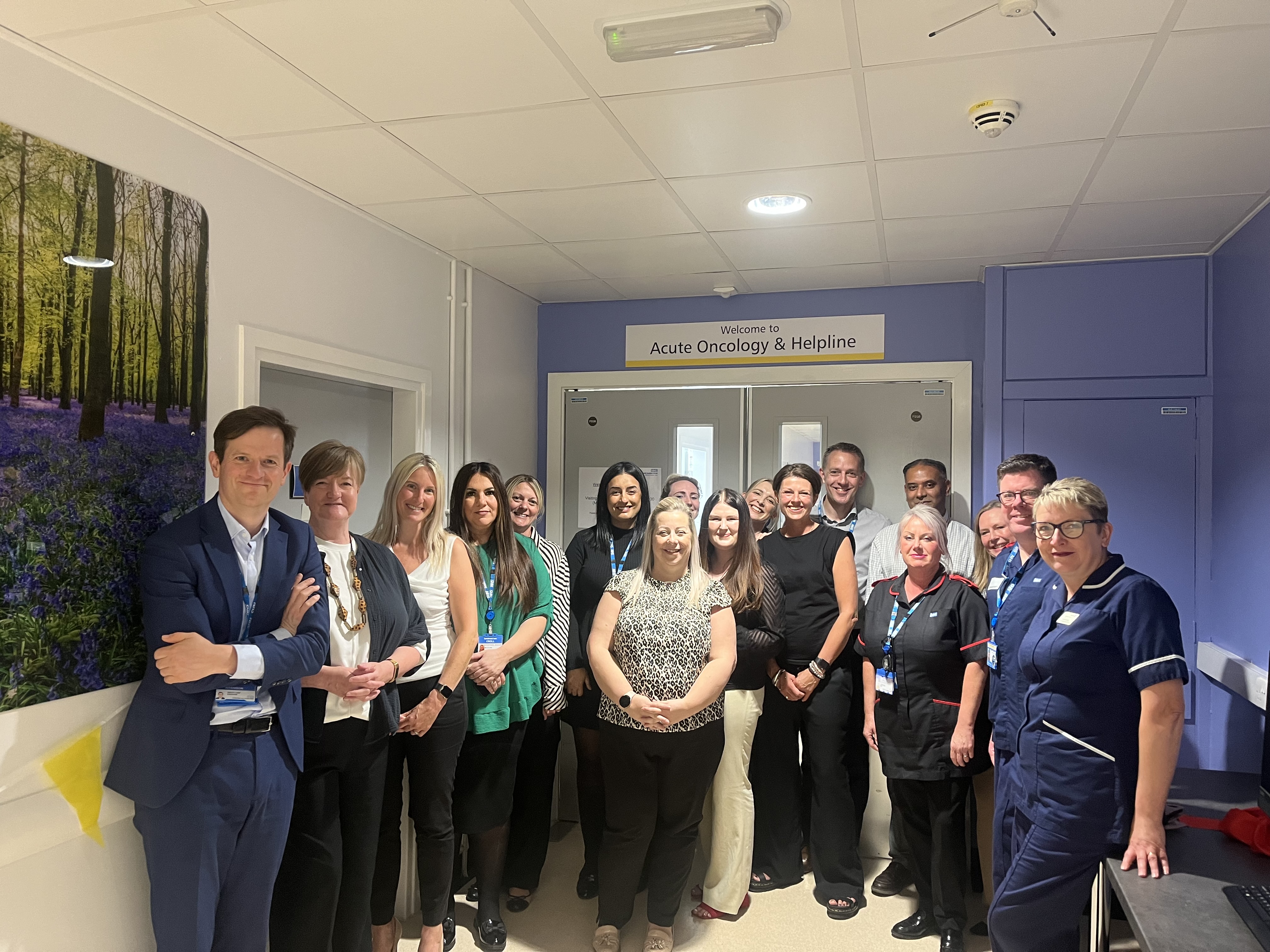 A photo of the opening of the non surgical oncology ward