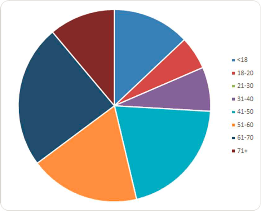 Pie Chart: Age Range