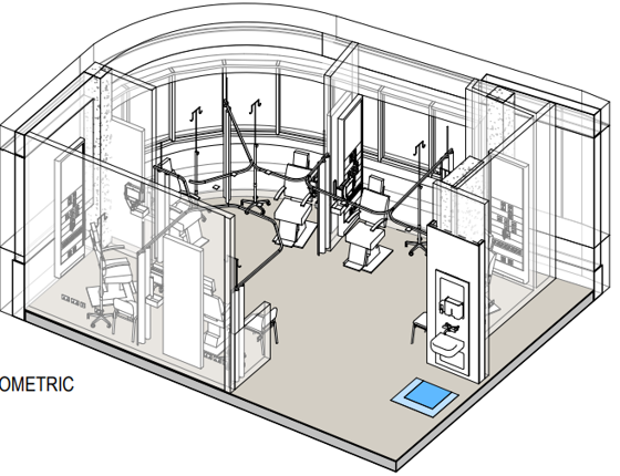 An artist impression of one of the seated lounge areas