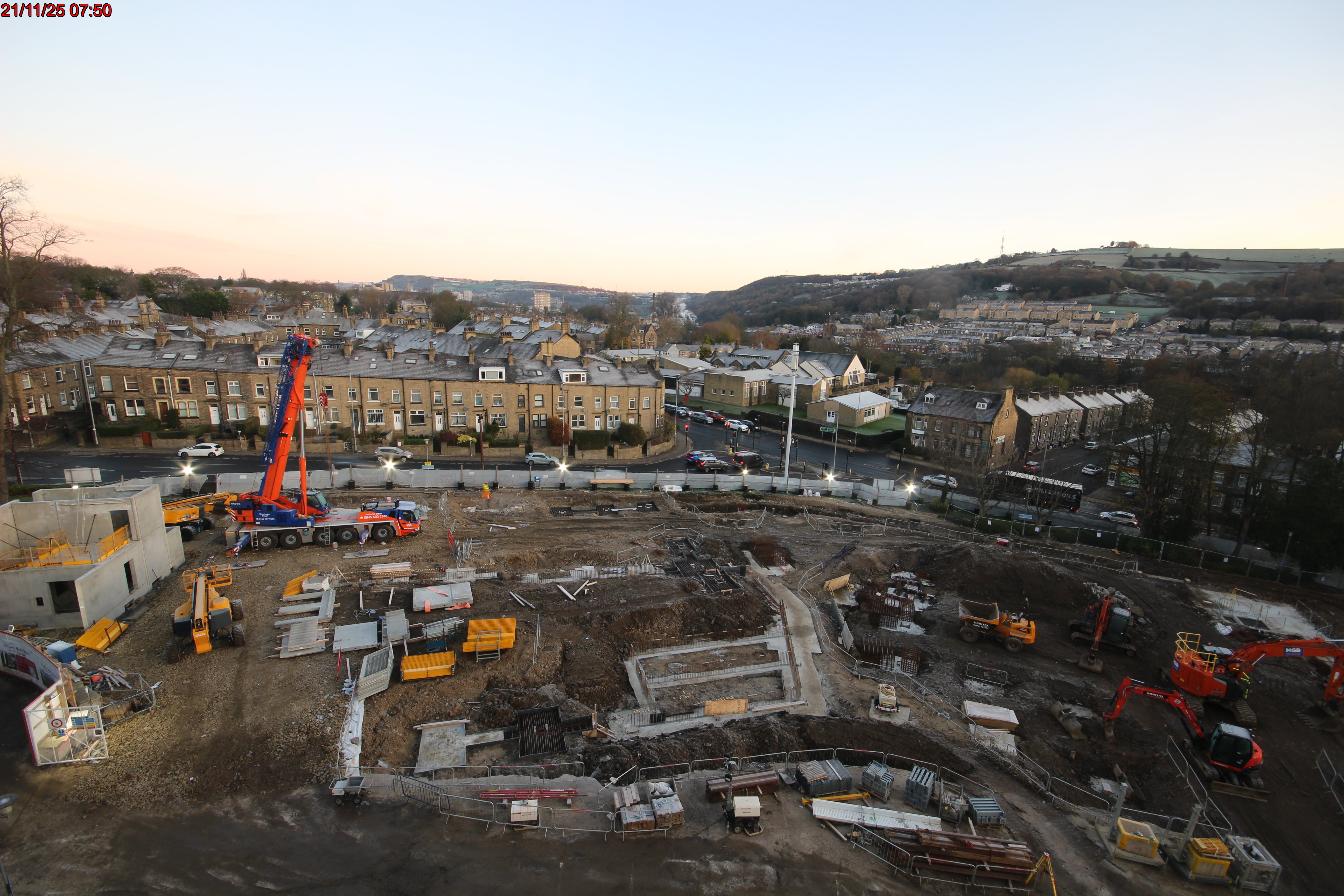 An elevated view of the current area which will house our new multi-storey car park
