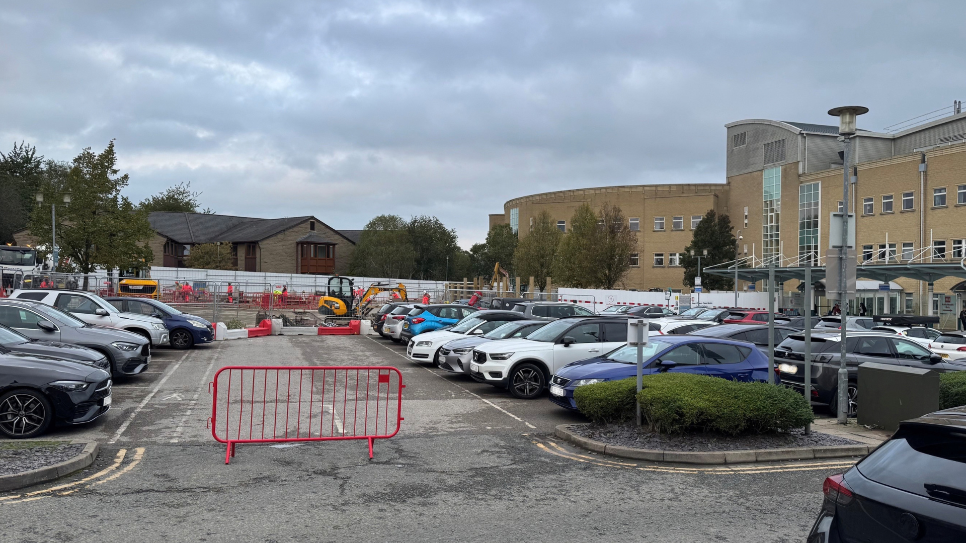 A photo of the A&E car park