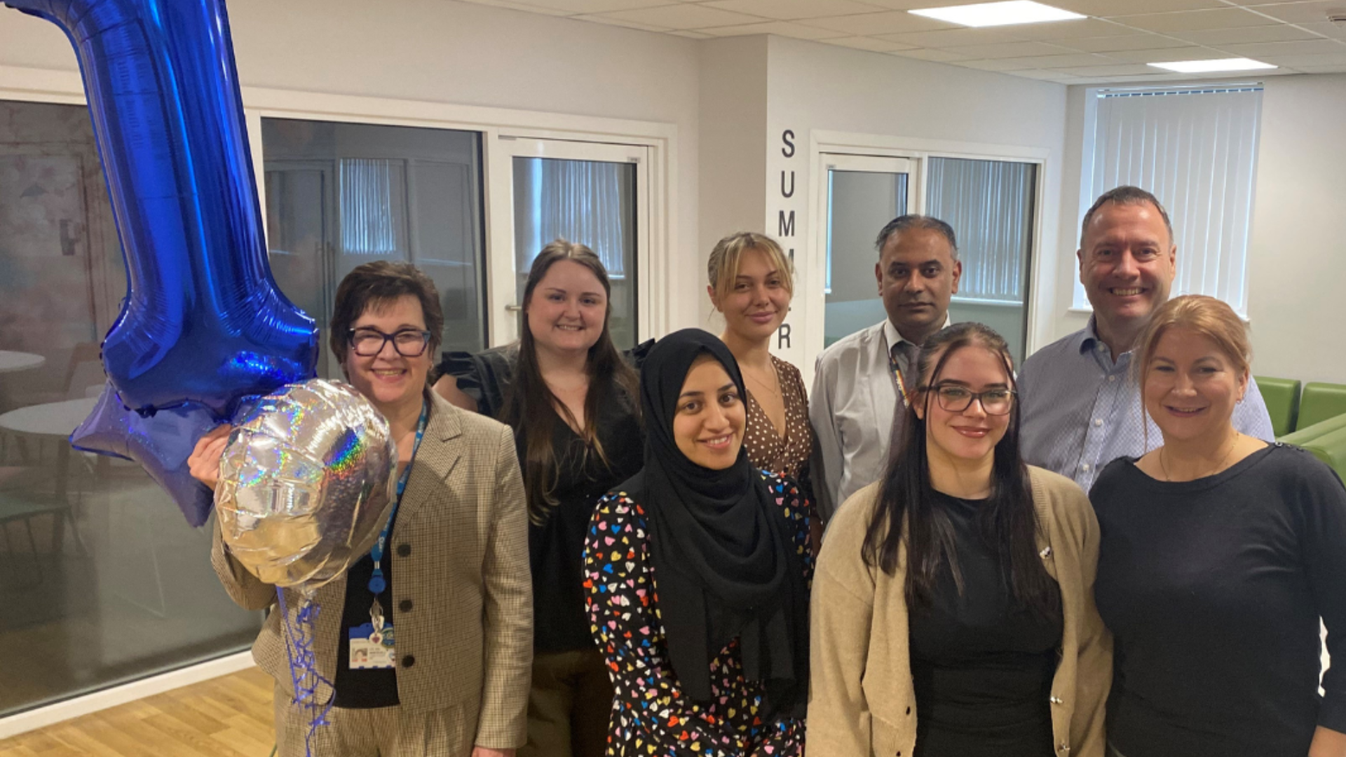 A photo of colleagues who were involved in the new Learning Centre