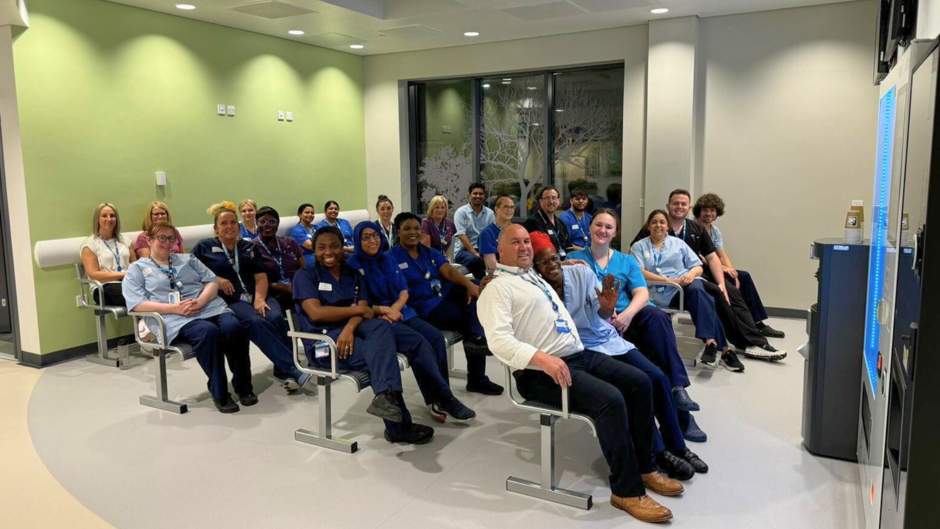 Our A&E Team and volunteers waiting to open