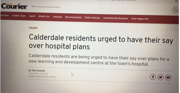 A news article from the Halifax Courier website