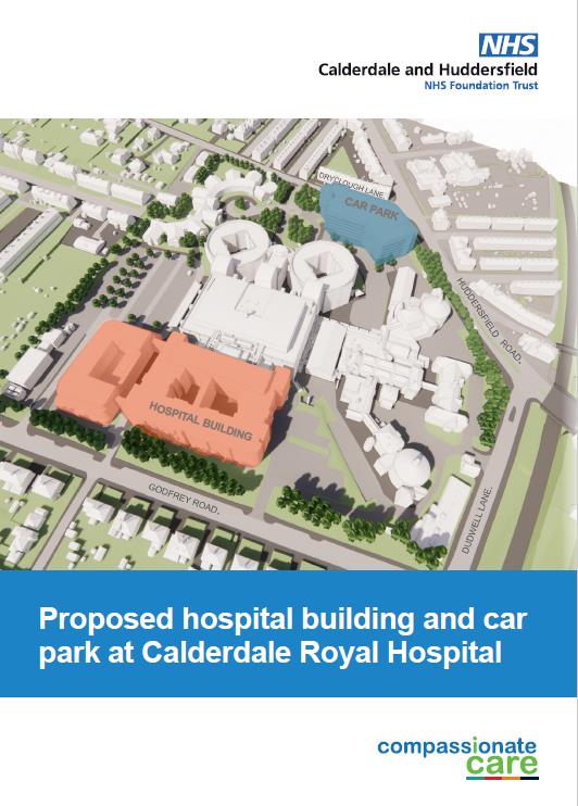 Front page of the leaflet sharing information of the proposed new building and car park.