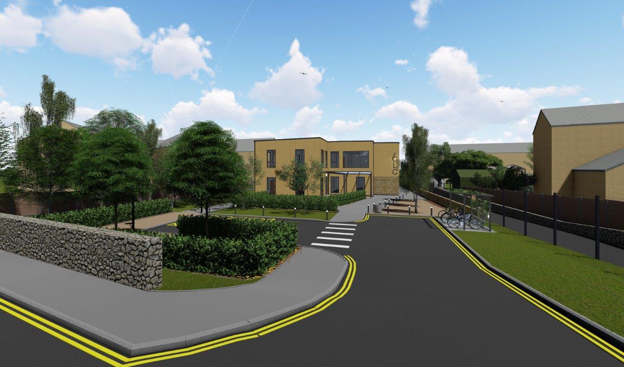 Render of the new Learning Centre at Calderdale